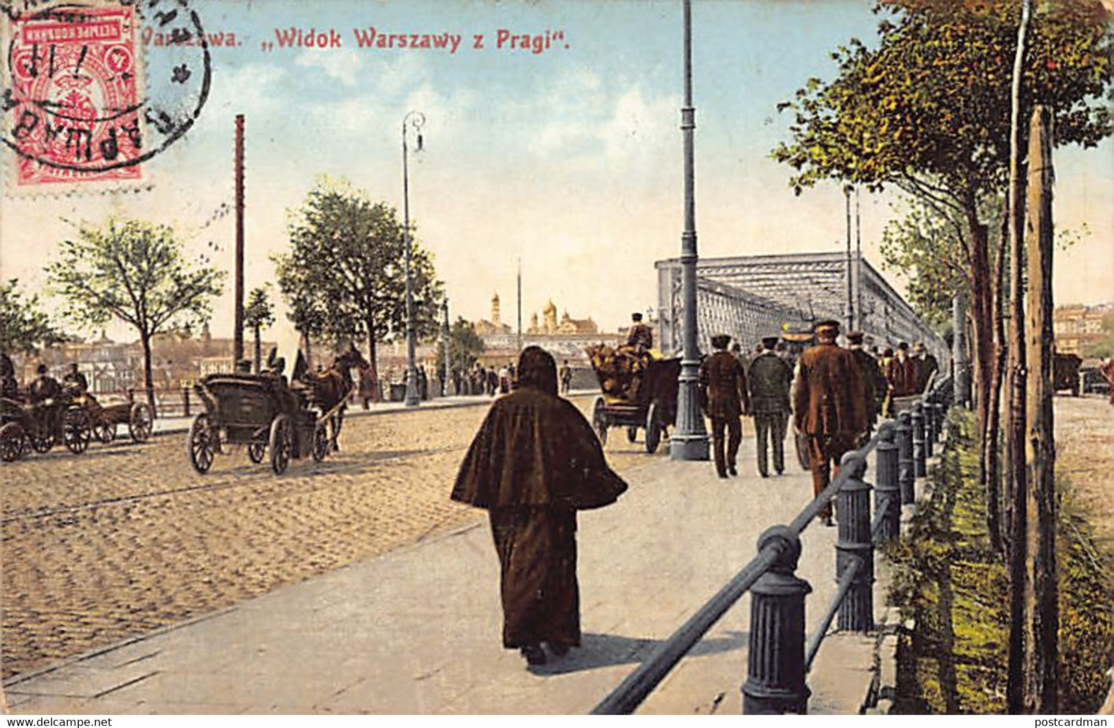 Poland - WARSZAWA - Widok Warszawy Z Pragi - Publisher A. S. Suvorin & Co. 1913 18 - Pologne