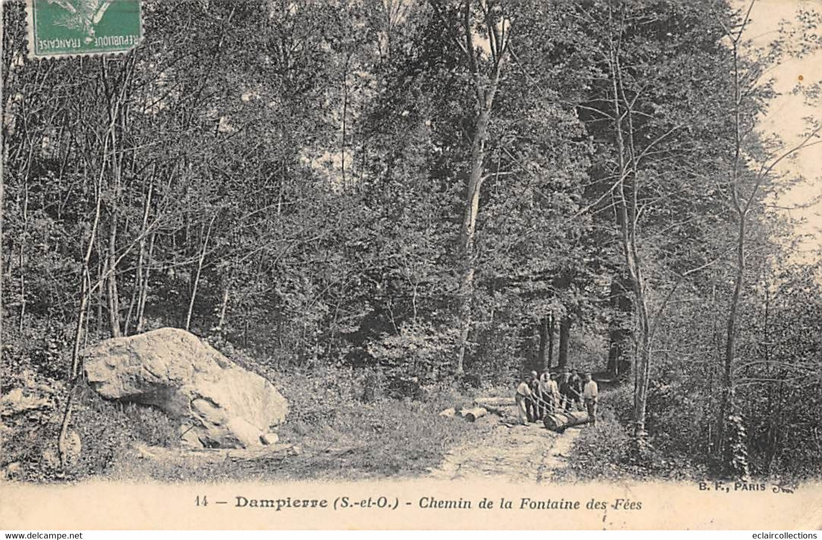 Dampierre-en-Yvelines         78       Chemin De La Fontaine Des Fées.  Bûcherons   (voir Scan) - Dampierre En Yvelines