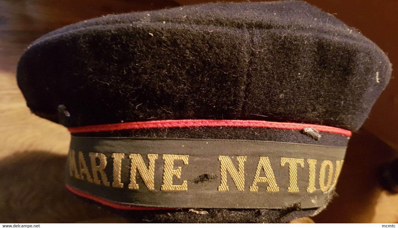 Béret Marin , Très Mauvais état - Marine Nationale - Helme & Hauben