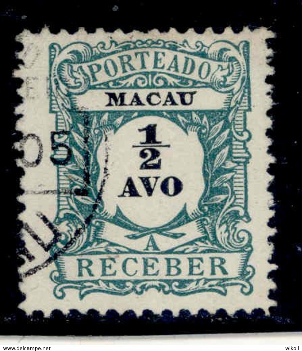 ! ! Macau - 1904 Postage Due 1/2 A - Af. P 01 - Used - Timbres-taxe