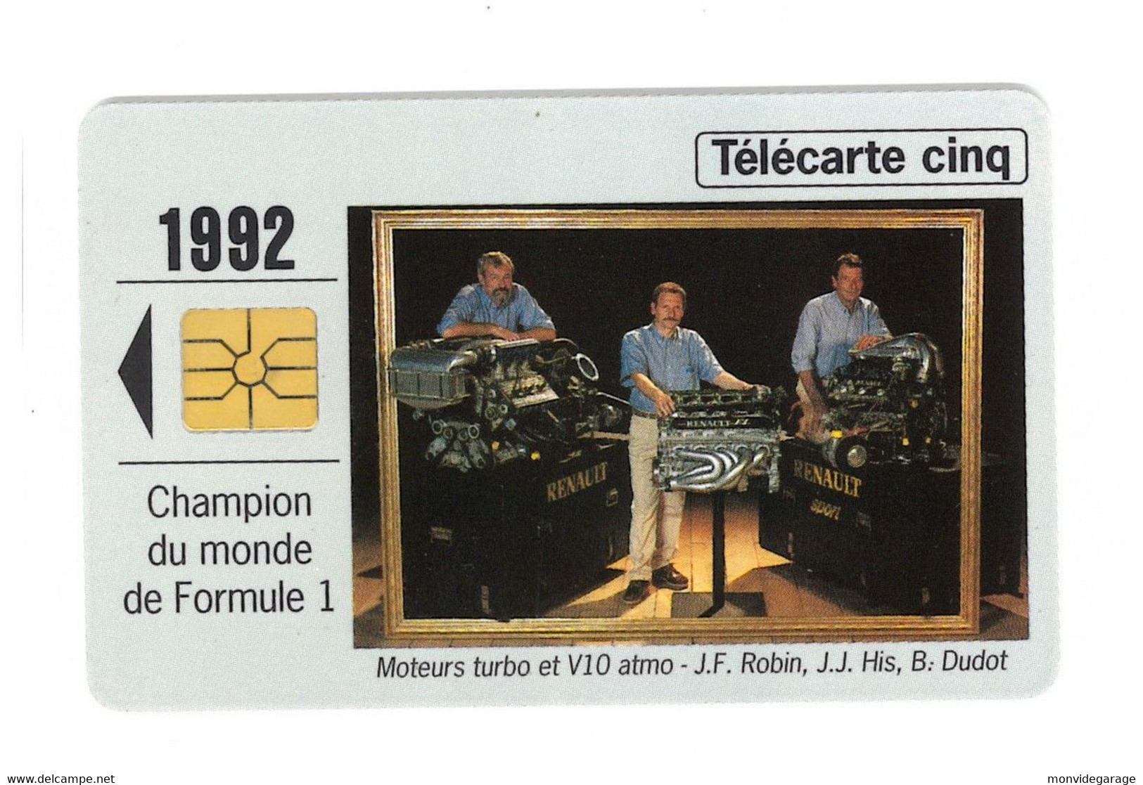 Gn 123a - Renault 1992 - Verso Logo Moreno - Errors And Oddities