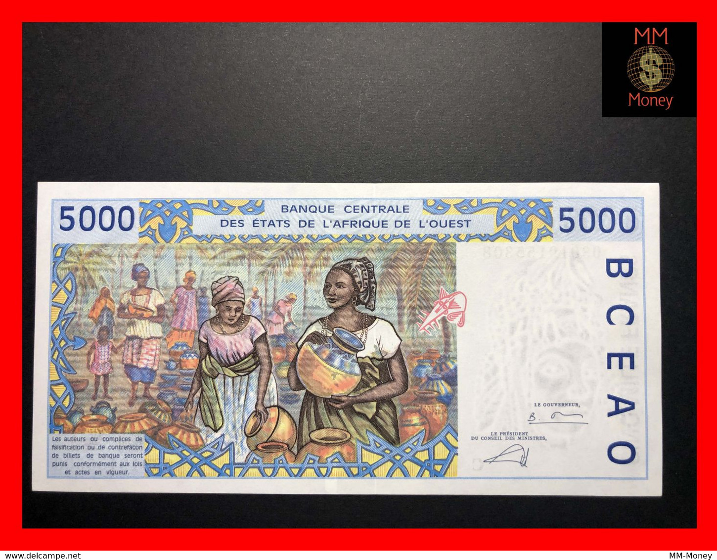 Burkina Faso 5.000   5000  Franc 2003  WAS  P. 313  C  AUNC - Burkina Faso