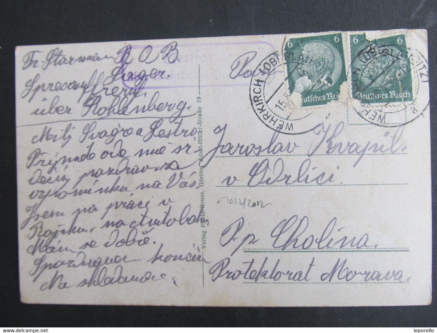AK HÄNICHEN Hähnichen Rothenburg OL B. Görlitz Postablage 1939 //   D*47605 - Rothenburg (Rózbork)