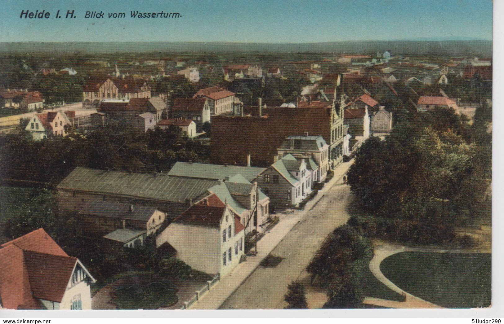 CPA Heide I. H. - Blick Vom Wasserturm - Heide