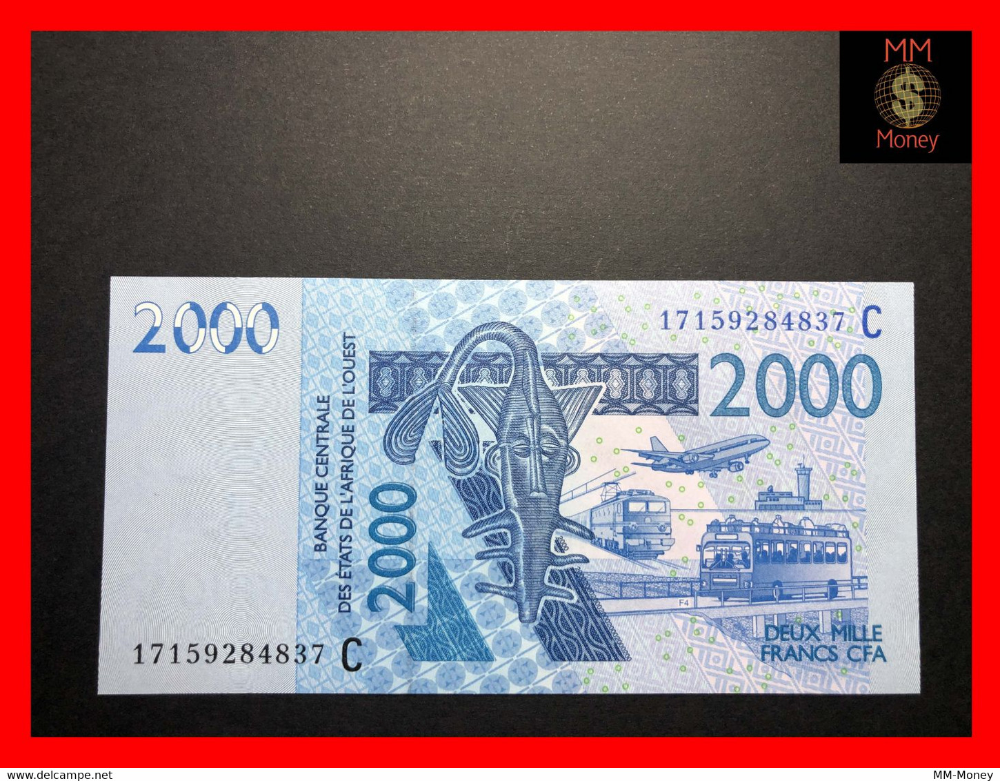 Burkina Faso  2.000  2000  Franc  2017  WAS  P. 316 C   UNC - Burkina Faso