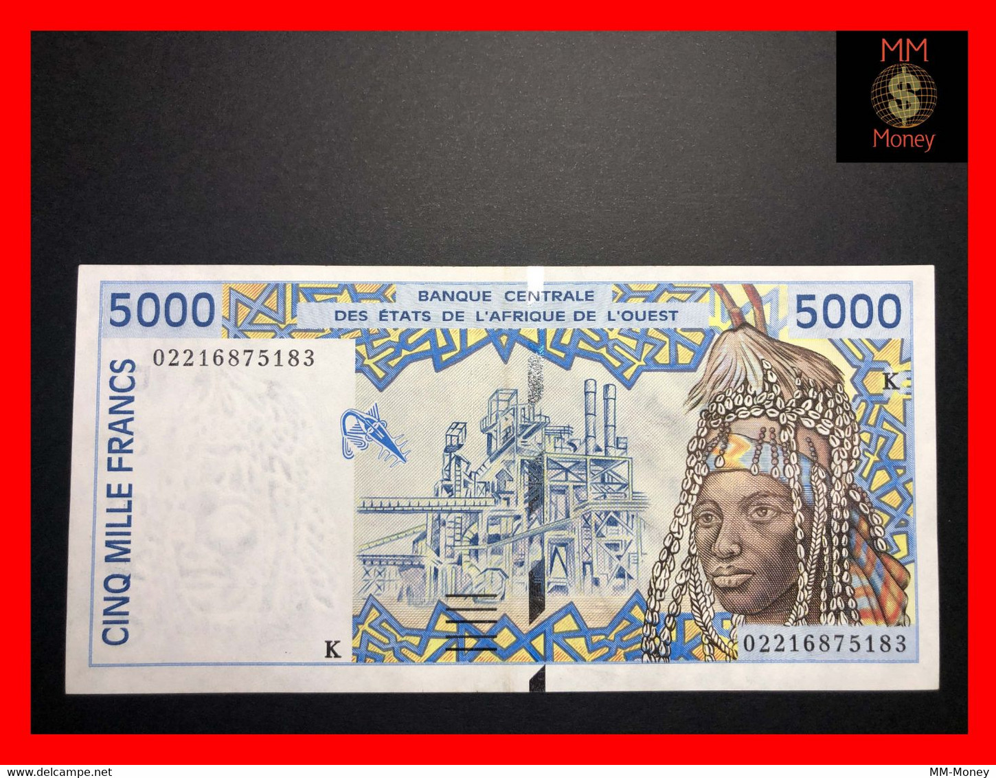 Senegal  5.000  5000 Francs  2002  WAS    P. 713 K  XF \ AU - Sénégal