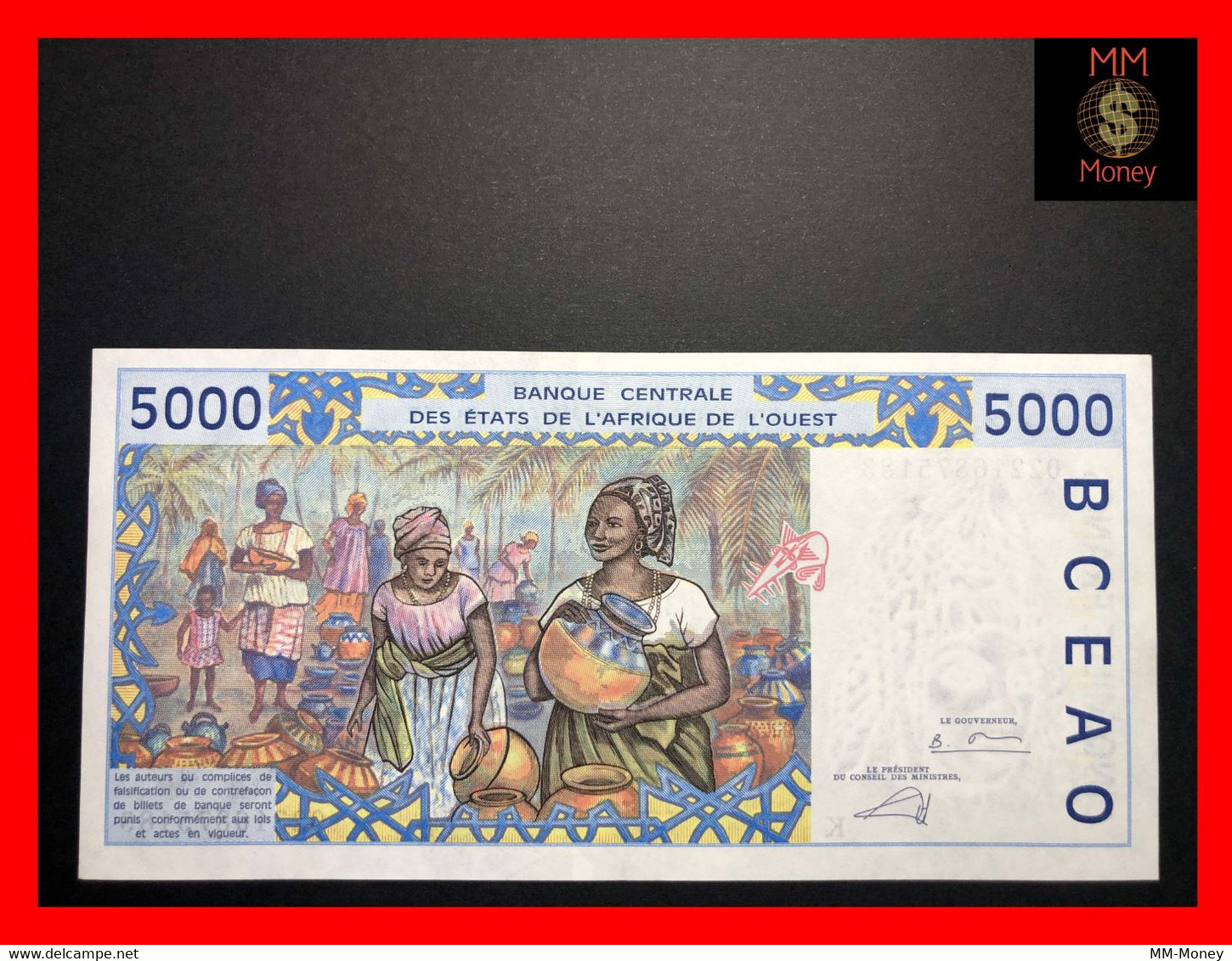 Senegal  5.000  5000 Francs  2002  WAS    P. 713 K  XF \ AU - Sénégal