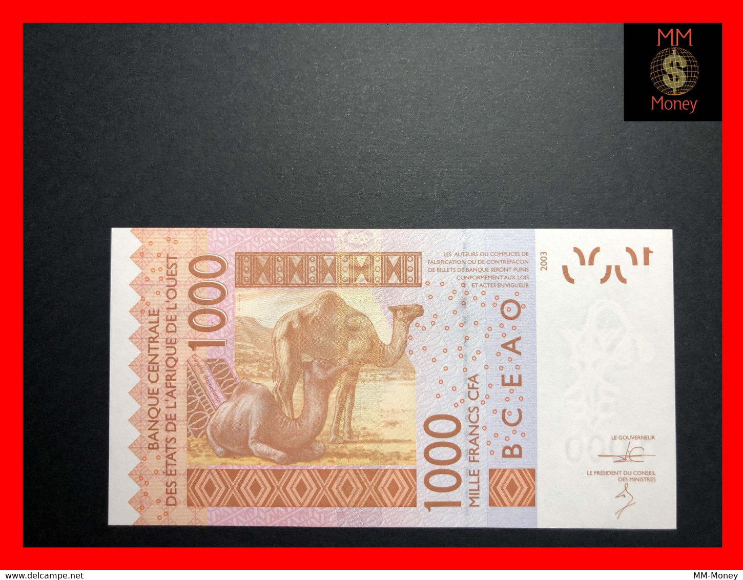 Senegal  1.000  1000  Francs  2013  WAS    P. 715 K  UNC - Sénégal