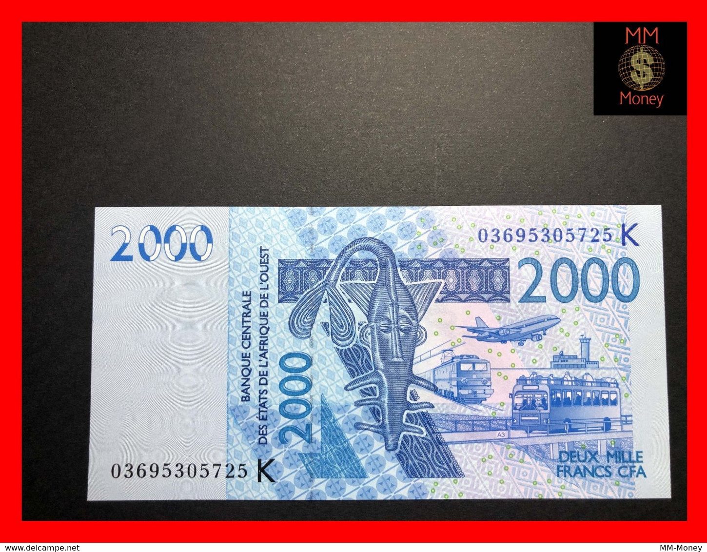Senegal  2.000  2000  Francs  2003  WAS    P. 716 K  UNC - Sénégal