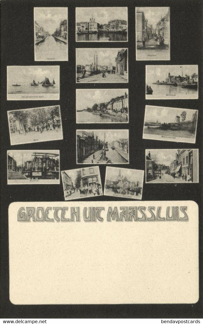 Nederland, MAASSLUIS, Meerbeeldkaart (1900s) Ansichtkaart - Maassluis