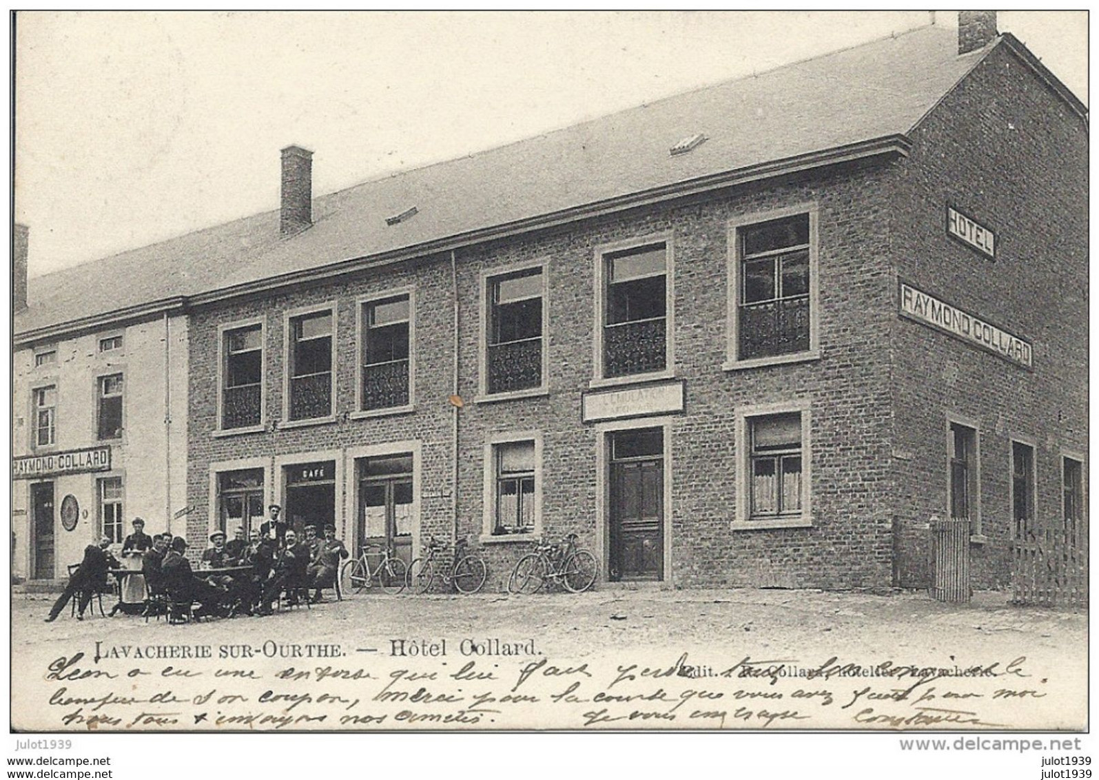 LAVACHERIE ..-- Hôtel Raymond COLLARD . 1904 Vers ANS ( Mme ROBINSON ) . Voir Verso . - Sainte-Ode