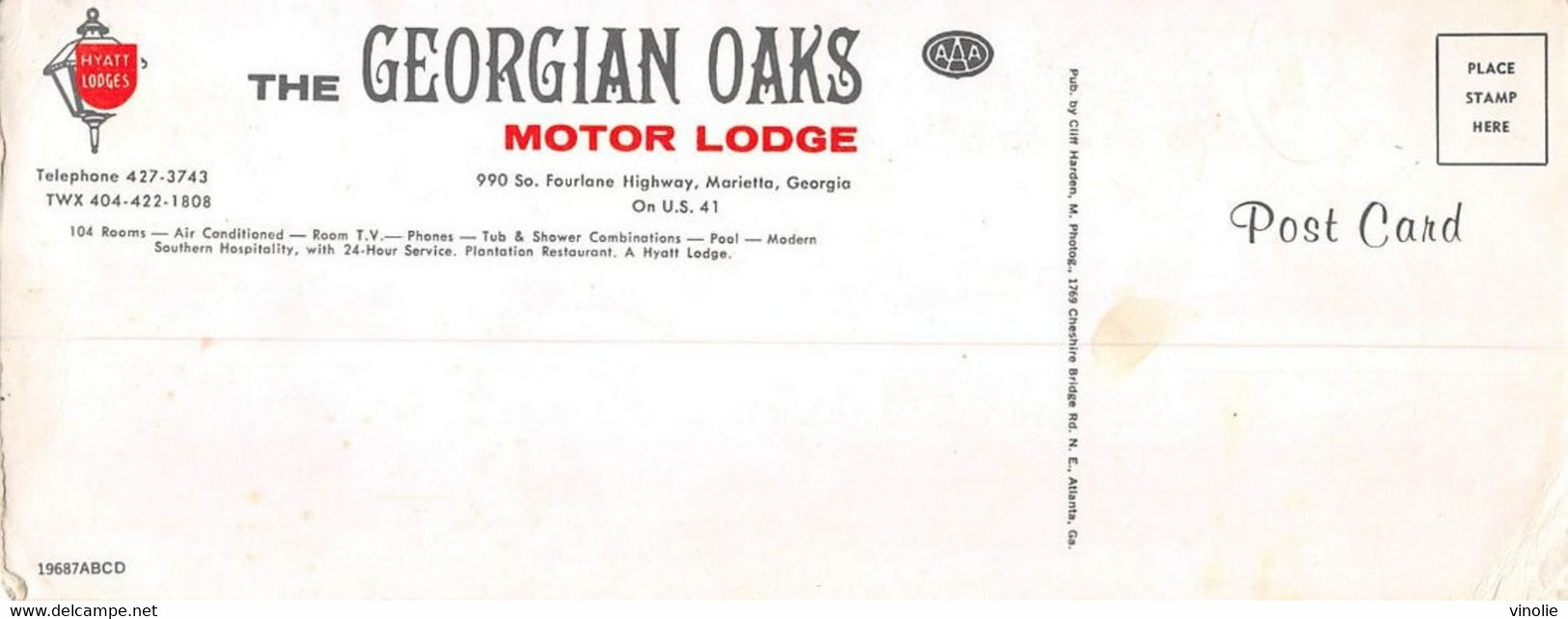 G.F-21-083 : CARTE POSTALE PANORAMIQUE THE GEORGIAN OAKS. MOTOR LODGE.  MARIETTA - Marietta