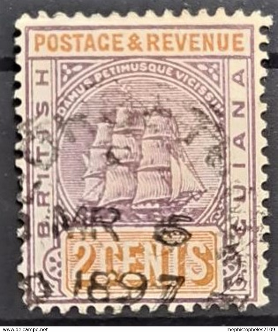 BRITISH GUIANA 1889 - Canceled - Sc# 132 - 2c - Guyana Britannica (...-1966)