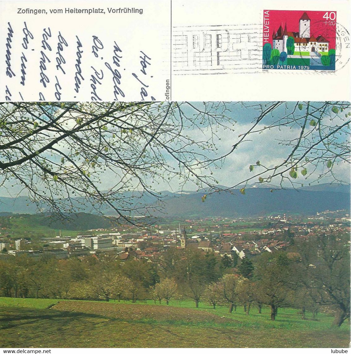 Zofingen - Blick Vom Heiternplatz Im Vorfrühling           Ca. 1970 - Zofingen