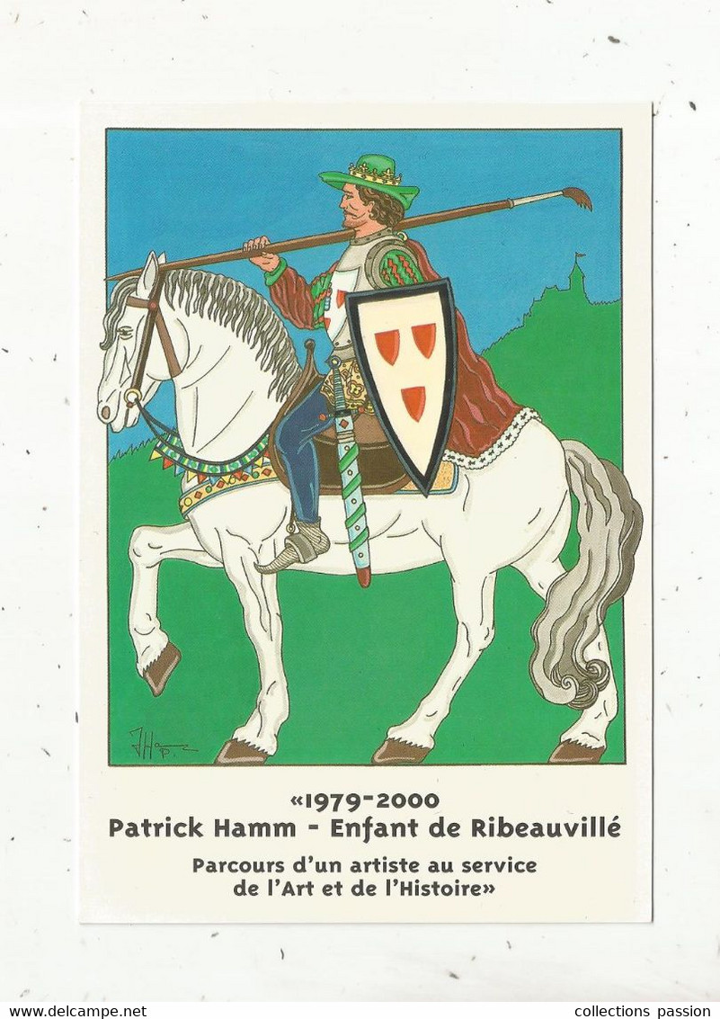 Cp, Illustrateur, Signée Et Dédicacée Hamm, 2 Scans,enfant De RIBEAUVILLE, Parcours D'un Artiste... - Hamm