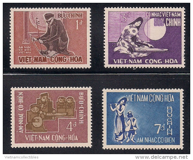 South Vietnam Viet Nam MNH Stamps 1966 - Scott#287-290 : Music / Musical Instruments - Vietnam