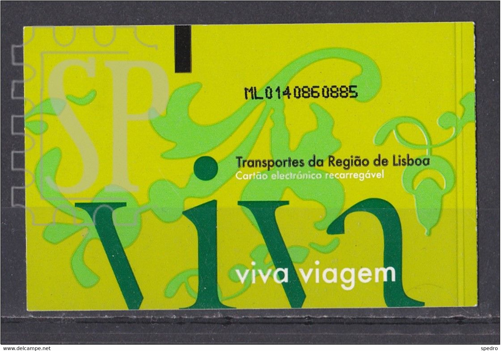 Titre De Transporte Àrea Lisboa Bus Metro FGC Tram Rodalies Transport Ticket Sistema Tarifari Integrat - Zonder Classificatie