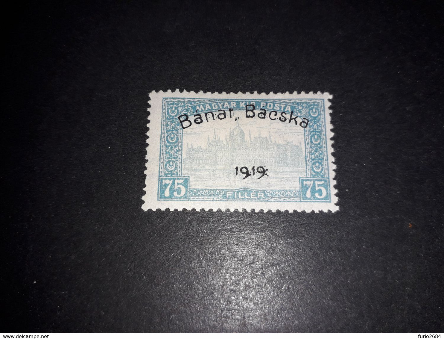 A8MIX02 MAGYAR KIR POSTA TERRITORI BANAT BACSKA 1919 OVERPRINT "X" - Banat-Bacska