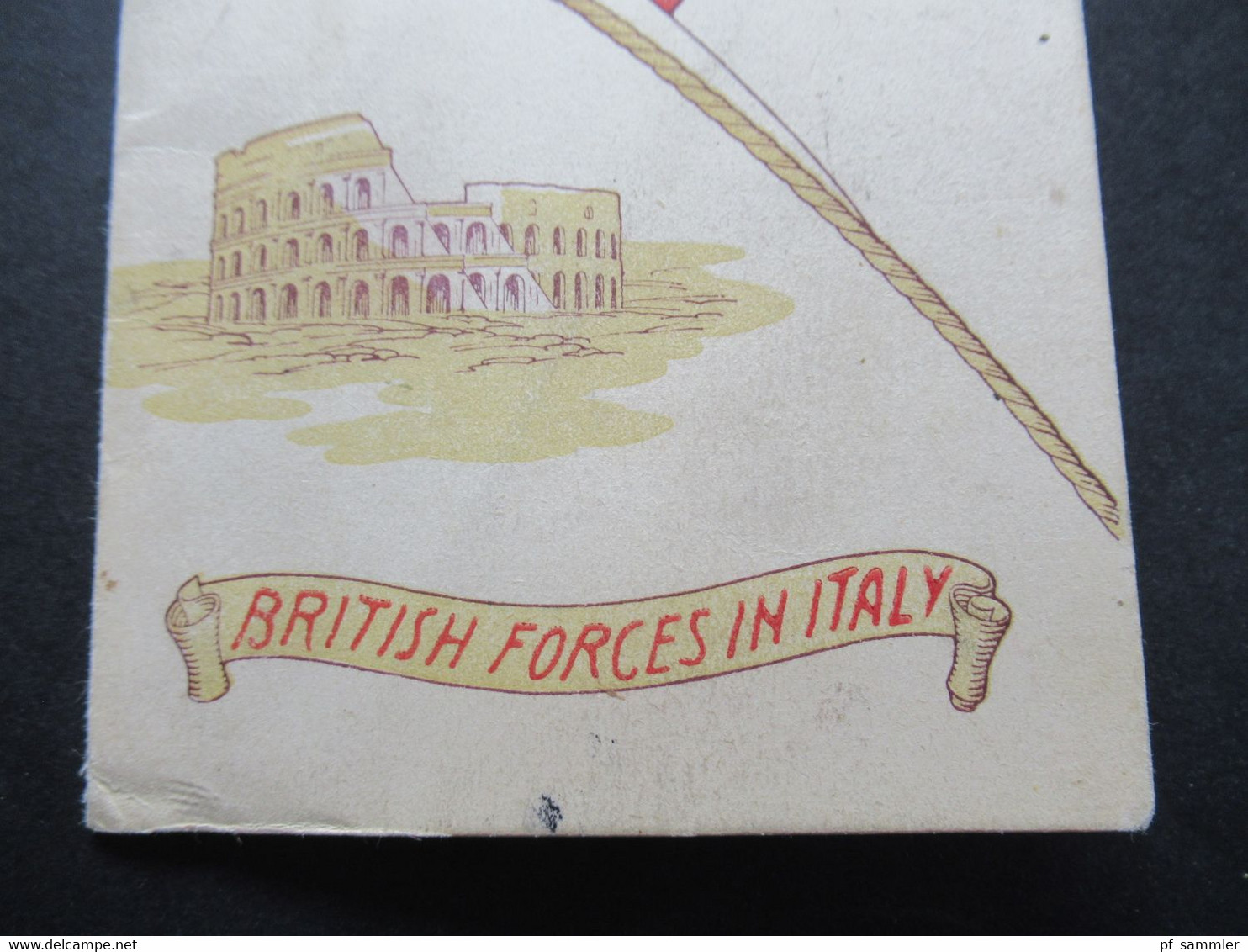 Klappkarte Mai 1945 Britische Propaganda Britisch Forces In Italy A Philatelic Souvenir Of Italy For Victory May 1945 - Propaganda Di Guerra