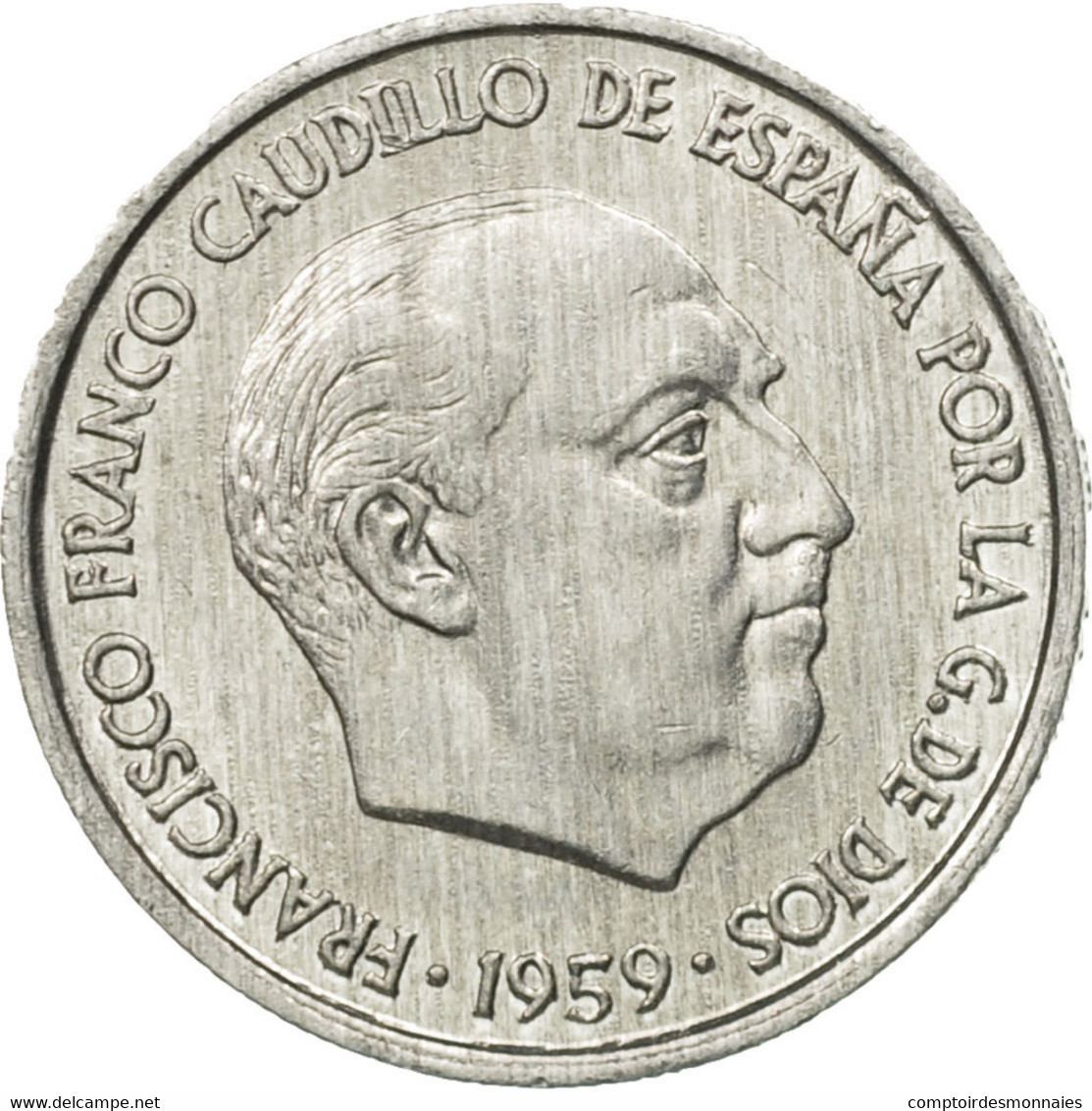 Monnaie, Espagne, Francisco Franco, Caudillo, 10 Centimos, 1959, TTB+ - 10 Centiemen