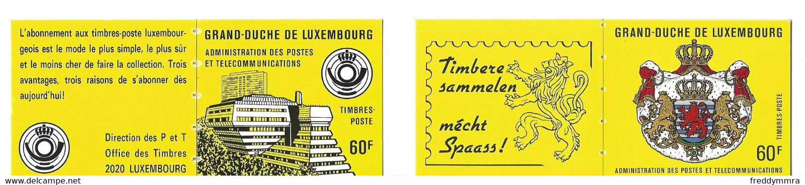 Luxembourg: Carnets : C1106 Et C1175 ** - Markenheftchen
