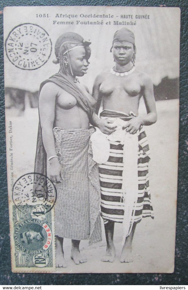 Guinée  Haute  Femmes Foutanke  Malinke    Cpa Timbrée Afrique Occidental - French Guinea