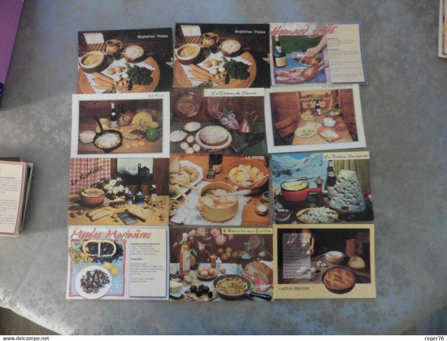 LOT DE 60    CARTES POSTALES    DE  RECETTES  DE  CUISINE - 500 Cartoline Min.