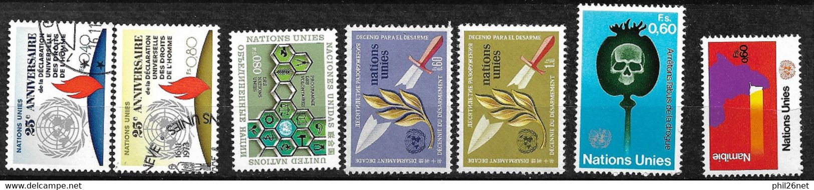 ONU Genève N°30 à  34 Neufs *  *  TB =MNH  VF   - Nuevos