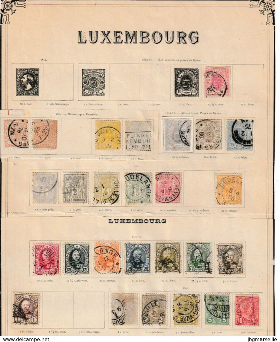 27 TIMBRES Anciens Du LUXEMBOURG .à Partir Du N° 7............à... Voir - Sonstige & Ohne Zuordnung