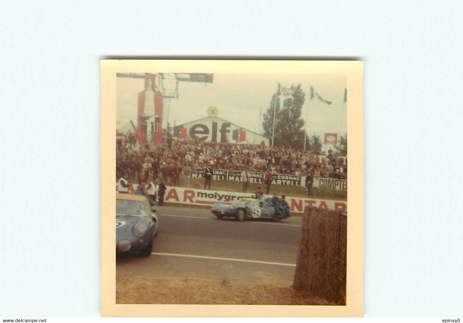 CLICHE 24 HEURES Du MANS 1967 - ALPINE A210 - N° 45 -  Pilote Maurice BIANCHI & Jean VINATIER - Format 9 X 9 Cm - Le Mans