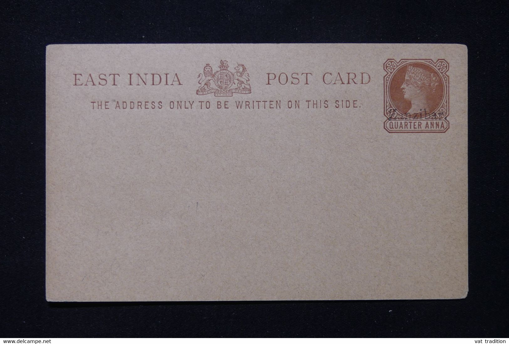 ZANZIBAR - Entier Postal Type Victoria Surchargé, Non Circulé - L 83775 - Zanzibar (...-1963)