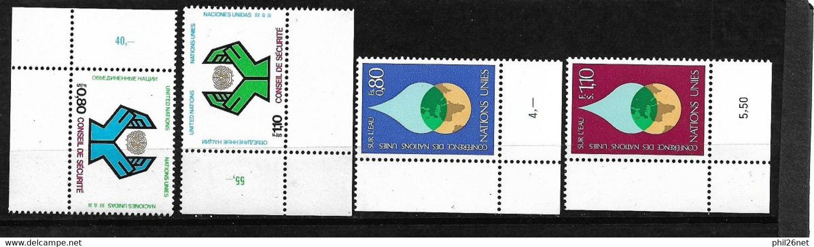 ONU Genève N°64 à 67  Neufs * * TB =MNH  VF   - Unused Stamps