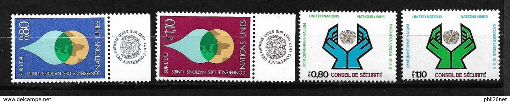 ONU Genève N°64 à 67  Neufs * * TB =MNH  VF   - Unused Stamps