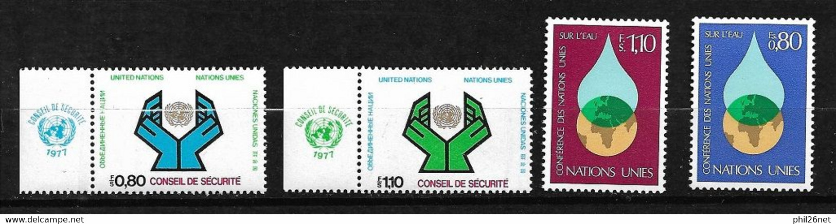 ONU Genève N°64 à 67  Neufs * * TB =MNH  VF   - Unused Stamps