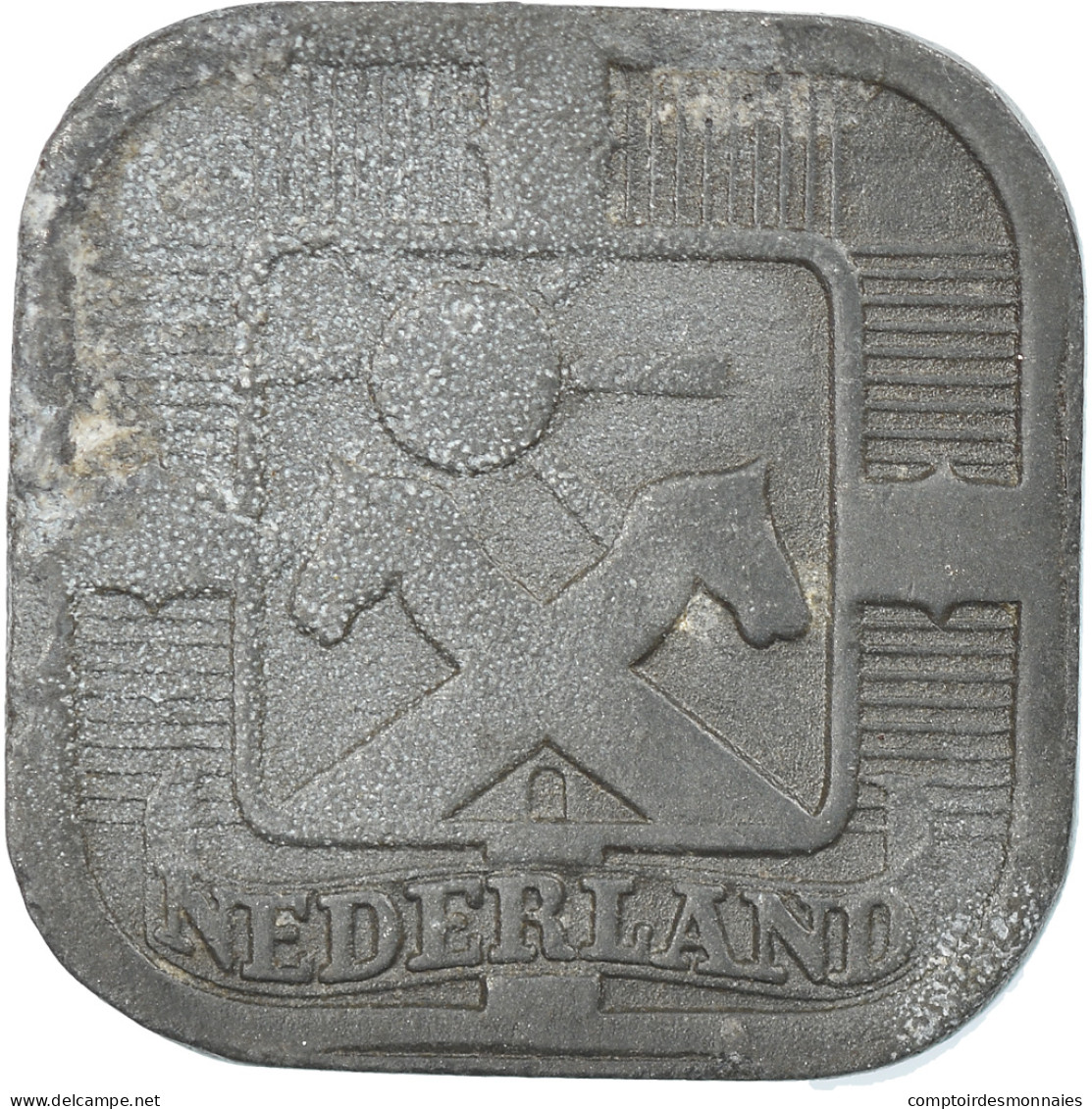 Monnaie, Pays-Bas, Wilhelmina I, 5 Cents, 1941, TTB, Zinc, KM:172 - 5 Centavos