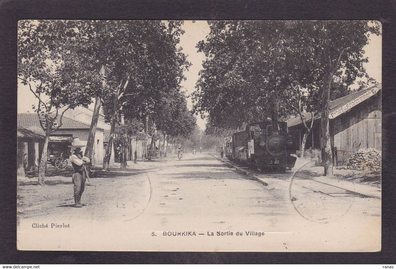 CPA Algérie Afrique Du Nord Bourkika Train Chemin De Fer Gare Circulé - Other & Unclassified