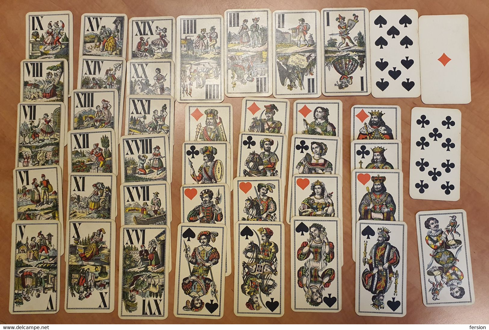 Tarot Card Games - Playing Cards / + JOKER Card / HUNGARY - Insufficient - Tarocchi