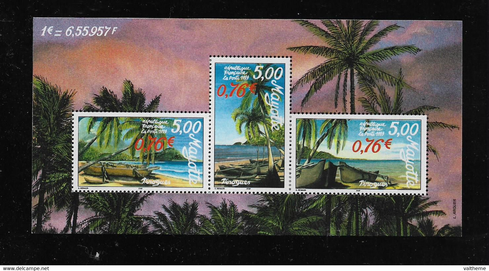 MAYOTTE ( FRMAY - 207 )  1999  N° YVERT ET TELLIER  N° 2  N** - Blocs-feuillets