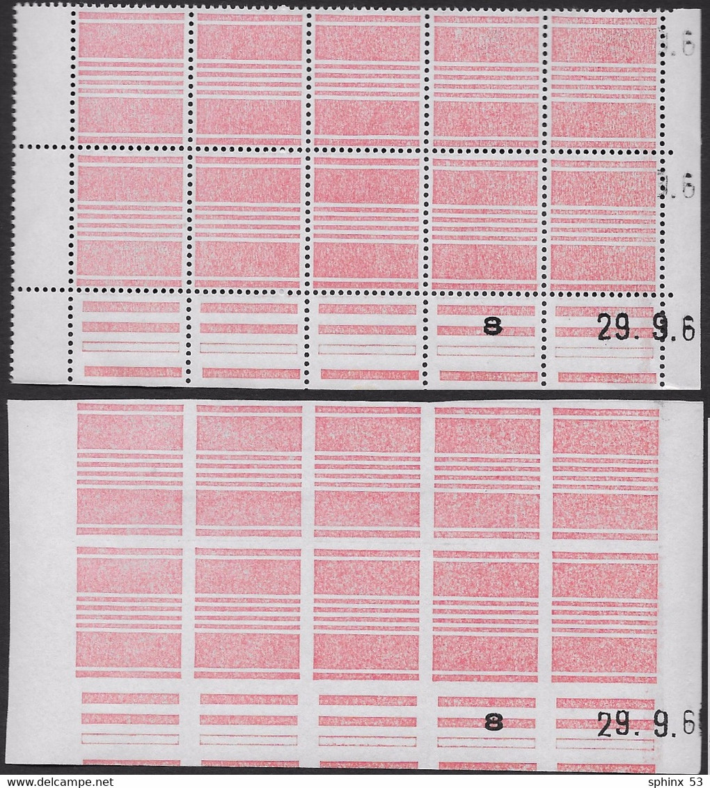 Vignette Expérimentale - BH 6 Et BH7 Blocs De 10 ** Datés_C 60 - Sonstige & Ohne Zuordnung
