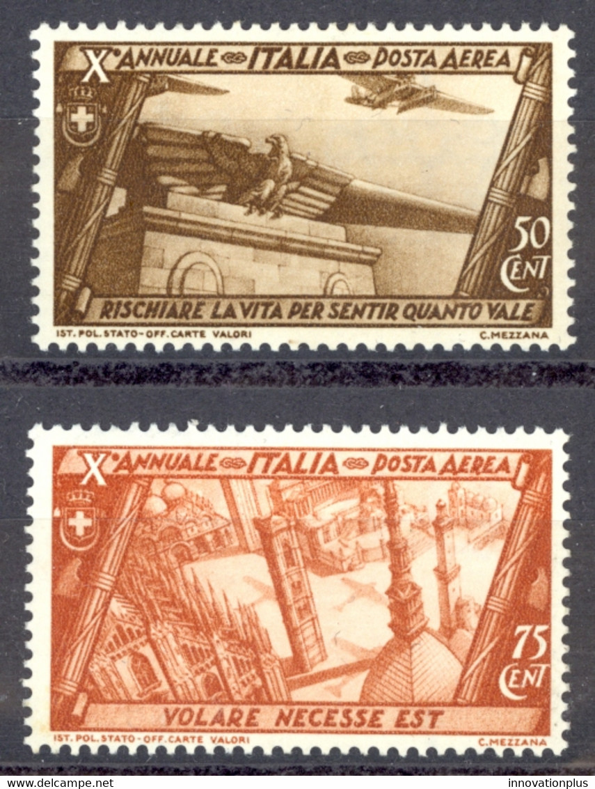 Italy Sc# C40-C41 MH 1932 Air Post - Luftpost