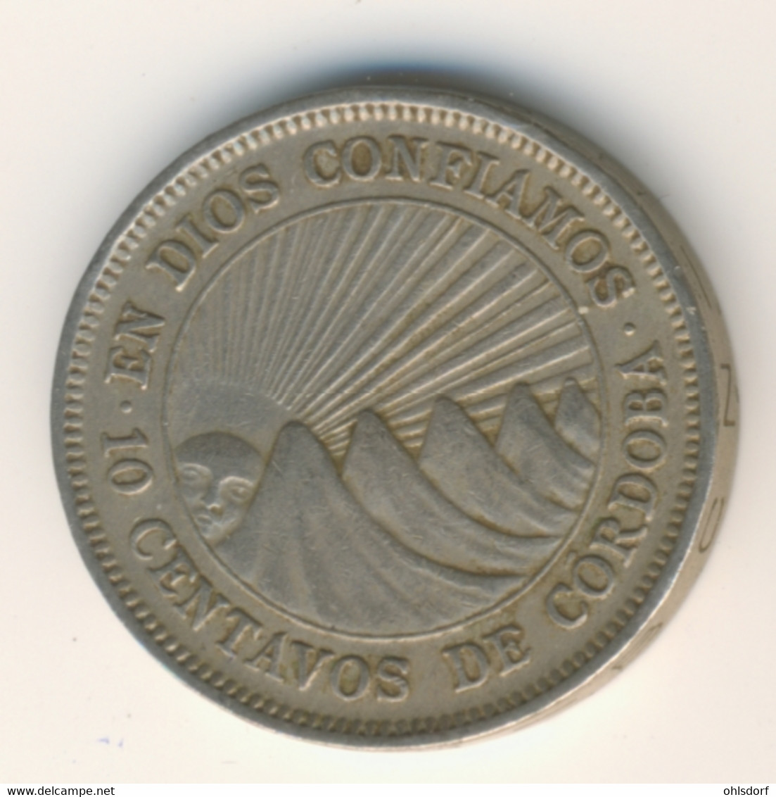 NICARAGUA 1965: 10 Centavos, KM 17 - Nicaragua