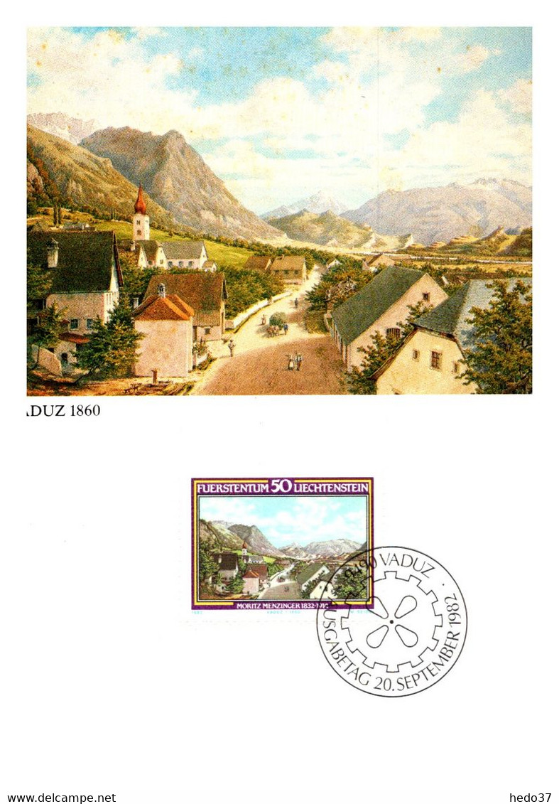 Liechtenstein - Carte Maximum - TB - Briefe U. Dokumente