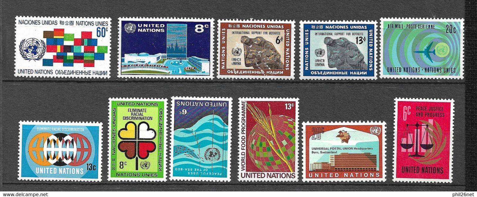 ONU New York  N° 206; 208 à 216 Et PA N°13   Neufs * * TB =MNH   VF     - Ungebraucht