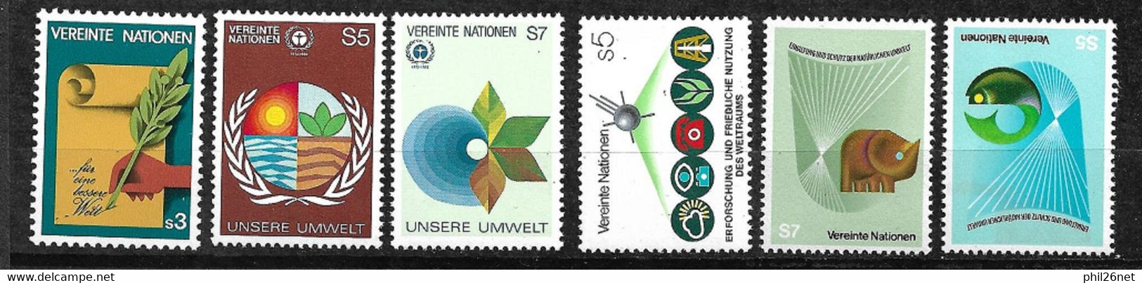 ONU Vienne  N°  23 à 28    Neufs * * TB =MNH VF  - Neufs