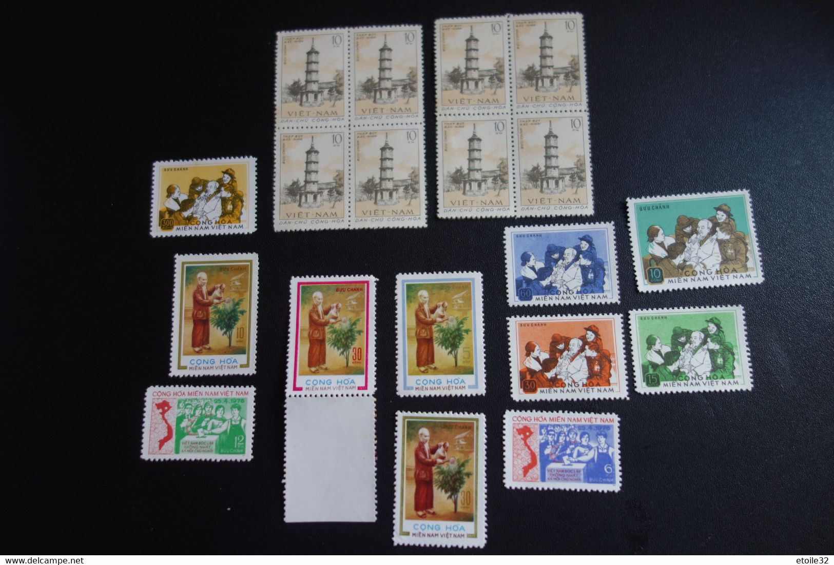 VIÊT-NAM DU NORD :collection de 1955 a 1975 neuf et oblitéré 98 SCAN..