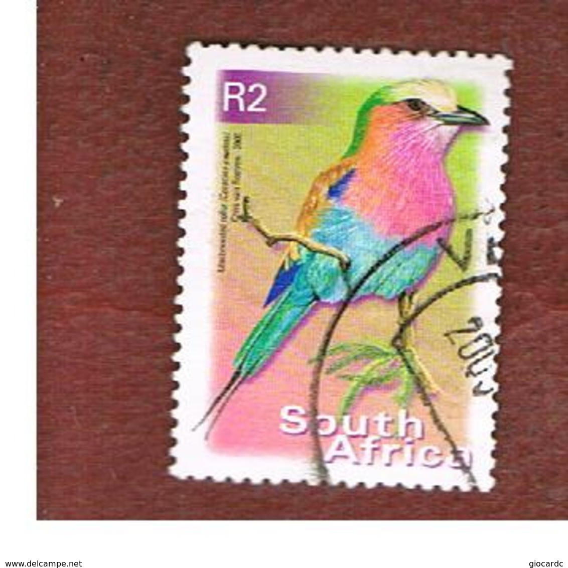 SUD AFRICA (SOUTH AFRICA) - SG 1224   -   2000 BIRDS: LILAC-BRESTED ROLLER  - USED - Used Stamps