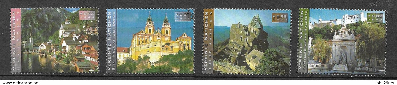 Onu  Vienne N° 366 à 369 Neufs * * TB = MNH VF      - Unused Stamps