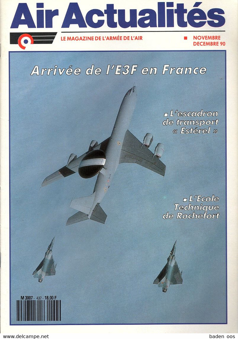 Air Actualités 437 12/90  -  ET 03-060 Esterel - CICDA - Espace Aérien Français -ETAA - Other & Unclassified
