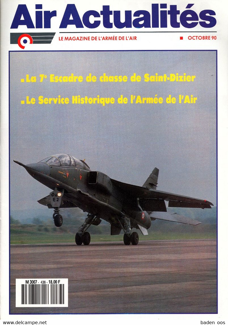 Air Actualités 436 10/90  -  7° EC - Fauconnerie Dans L'AA - EFISO -SHAA - Other & Unclassified