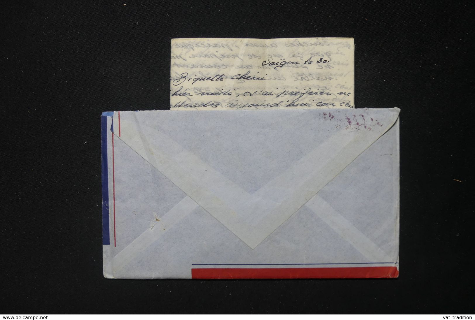 FRANCE / INDOCHINE - Enveloppe Avec Contenu D'un Marin En Indochine En 1952 Pour La France - L 83853 - Guerre D'Indochine / Viêt-Nam